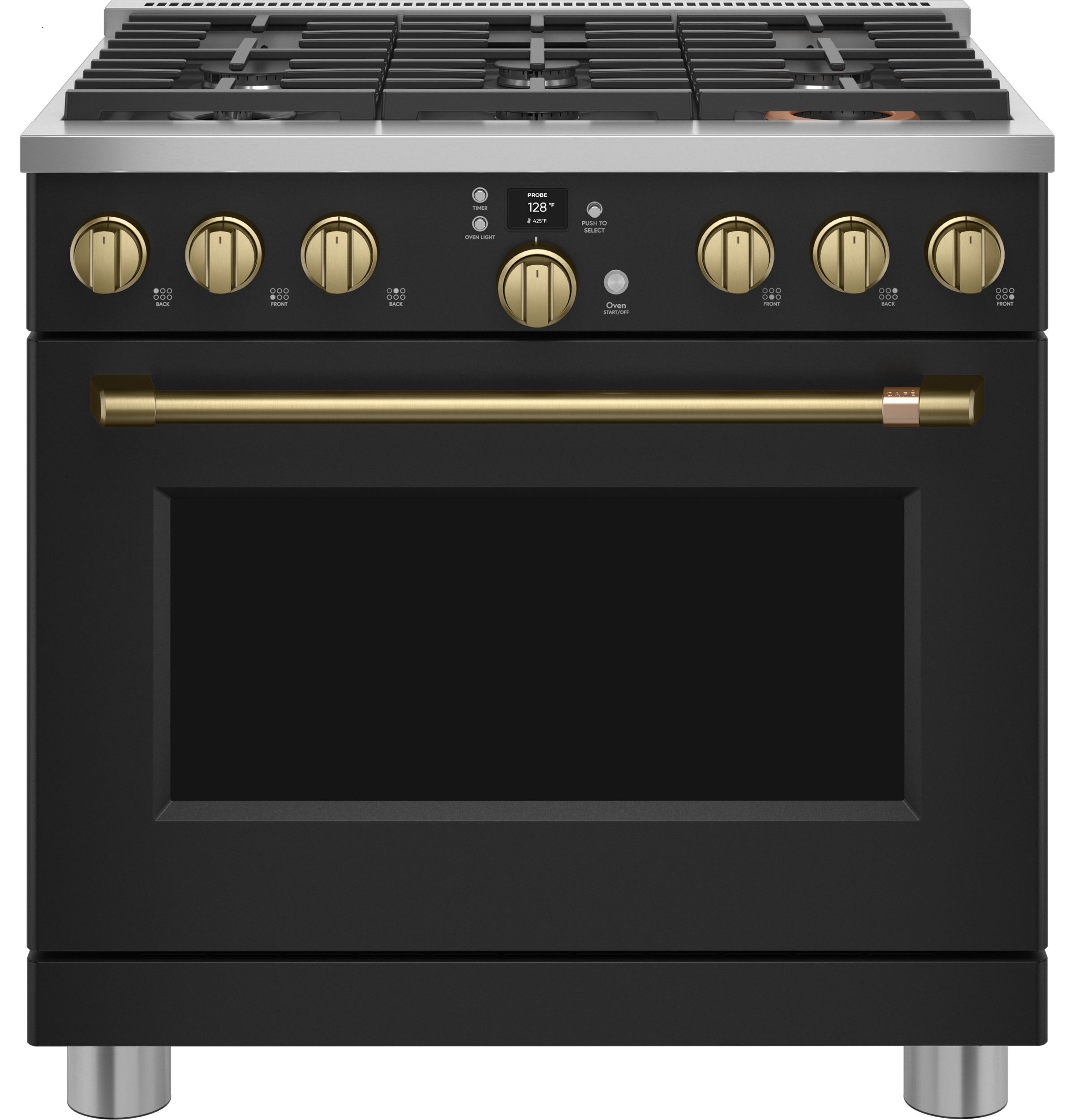 CAFÉ™ 36" Smart Dual-Fuel Commercial-Style Range with 6 Burners (Natural Gas) view 3