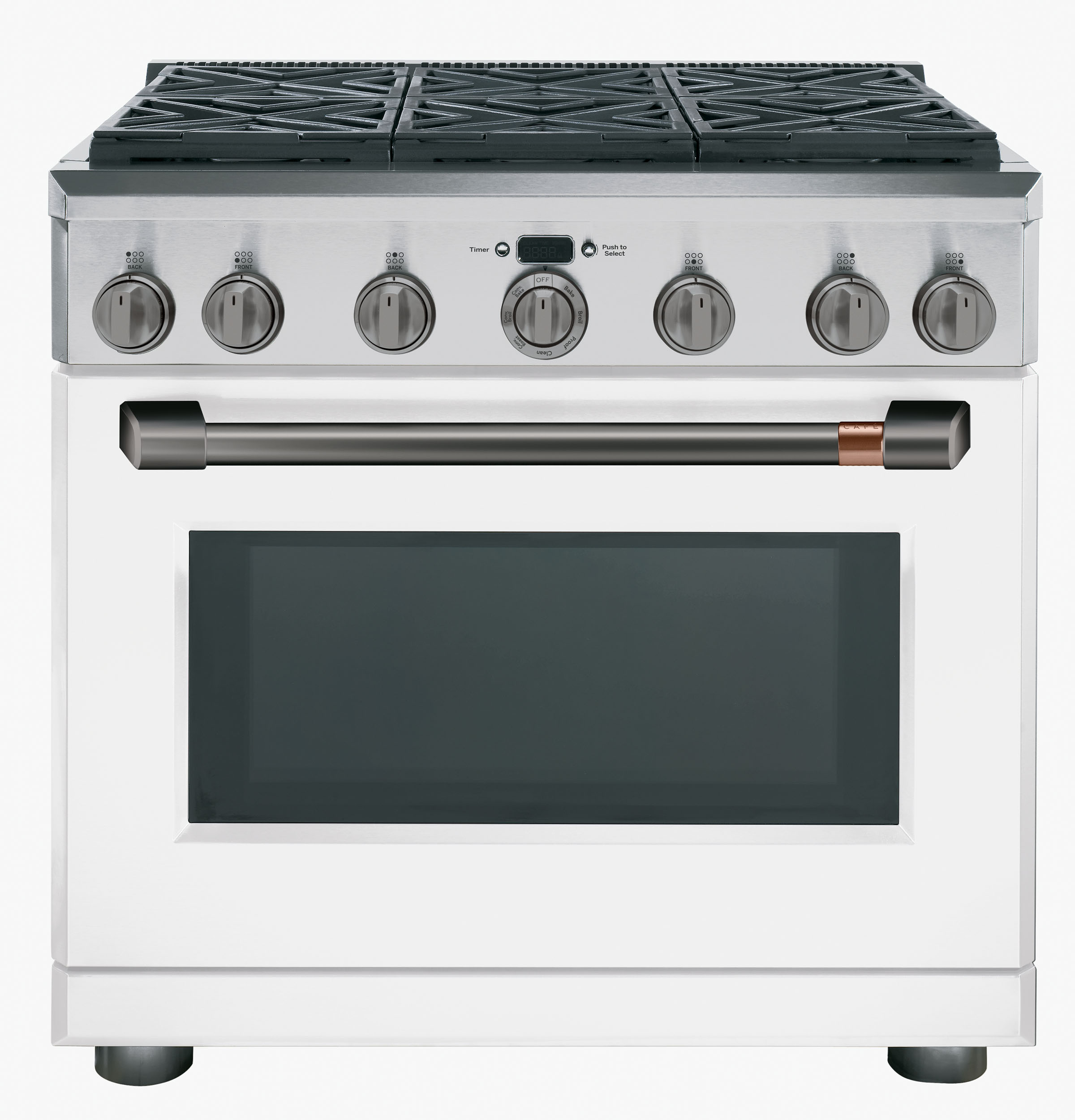 Café 36" Dual-fuel Commercial-style Range With 6 Burners (natural Gas) C2Y366P4MW2
