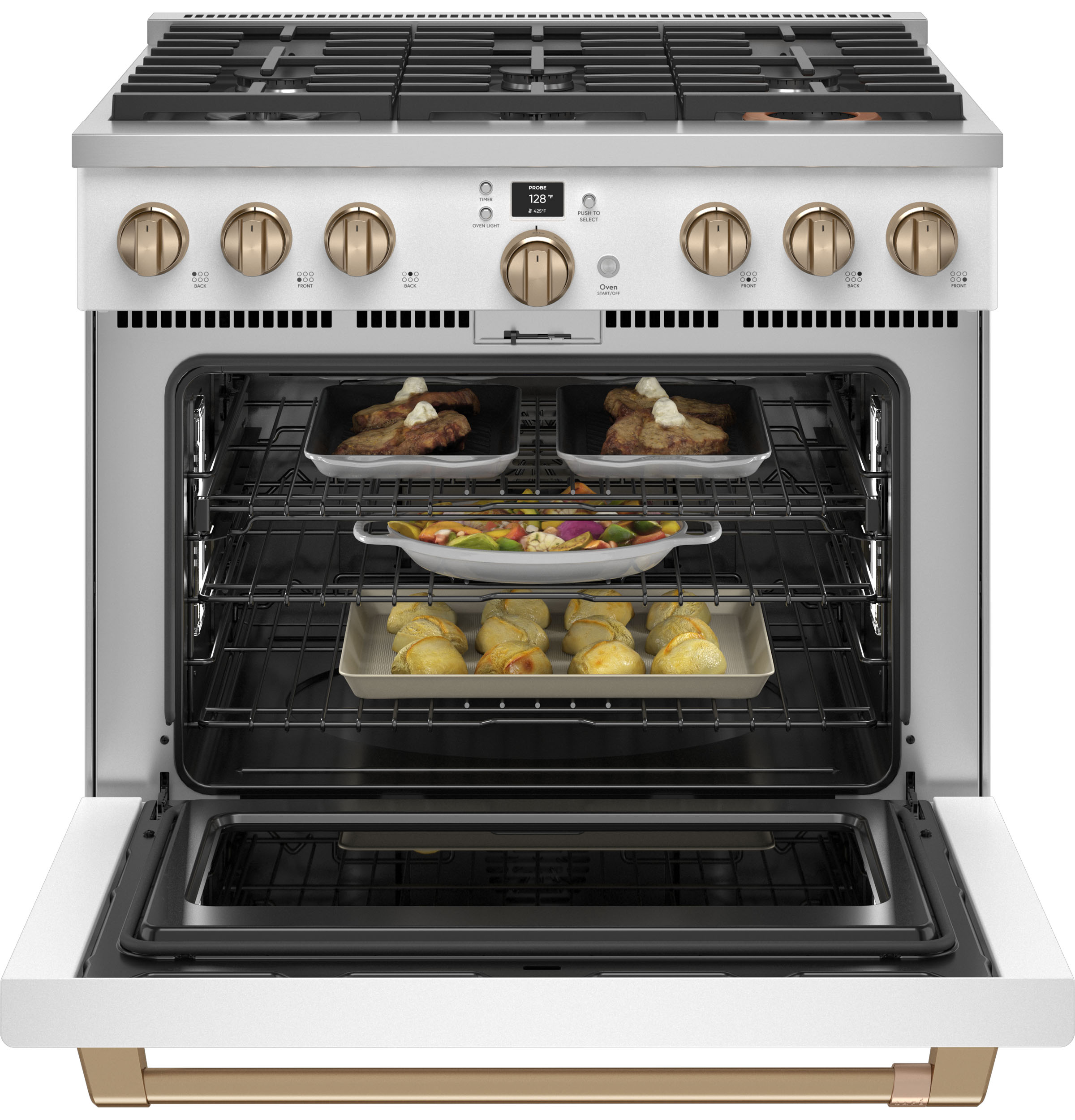 CAFÉ™ 36" Smart Dual-Fuel Commercial-Style Range with 6 Burners (Natural Gas) view 21