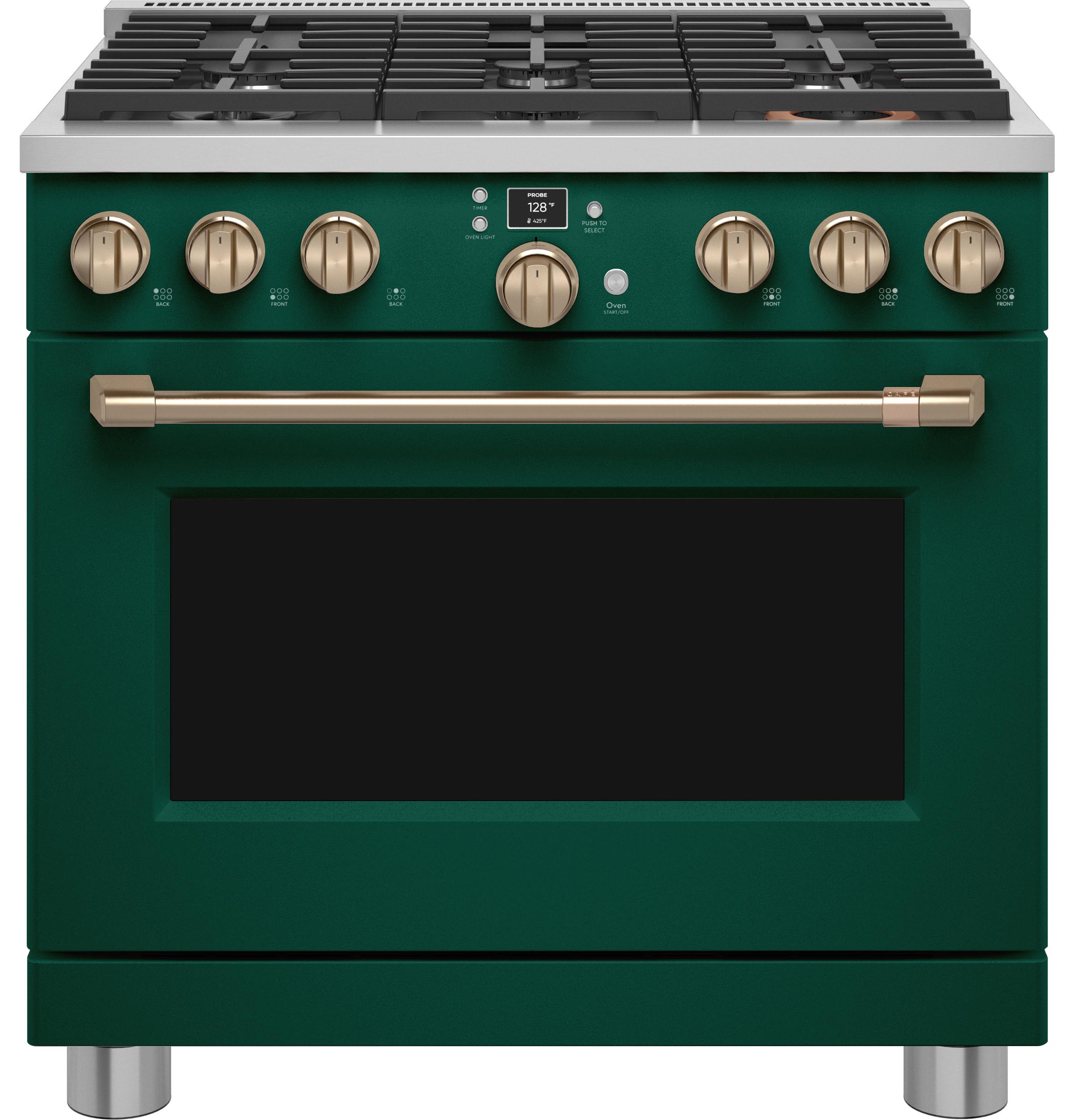 Café 36" Smart Dual-fuel Commercial-style Range With 6 Burners (natural Gas) C2Y366P5TG2