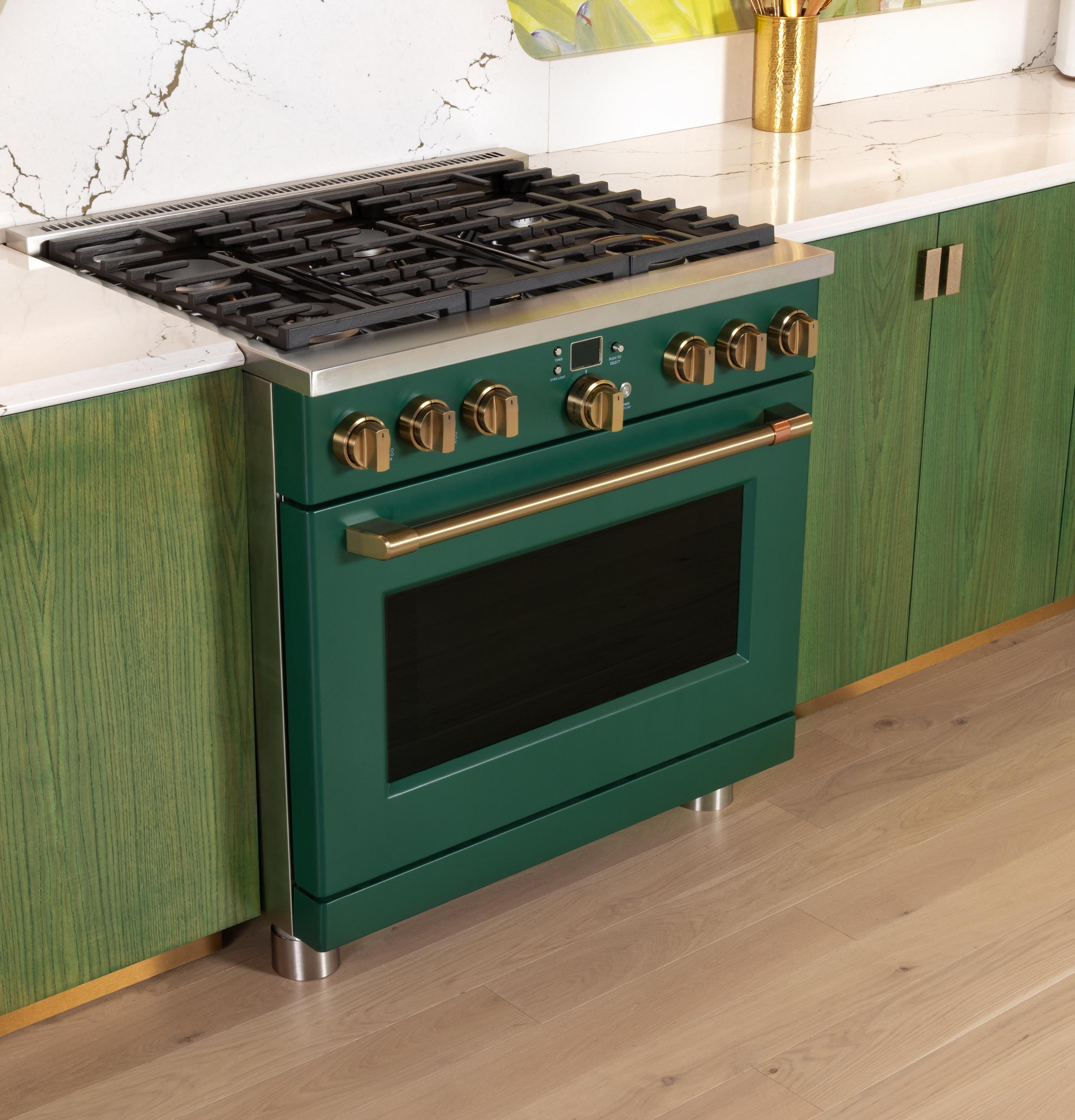 Café 36" Smart Dual-fuel Commercial-style Range With 6 Burners (natural Gas) C2Y366P5TG2