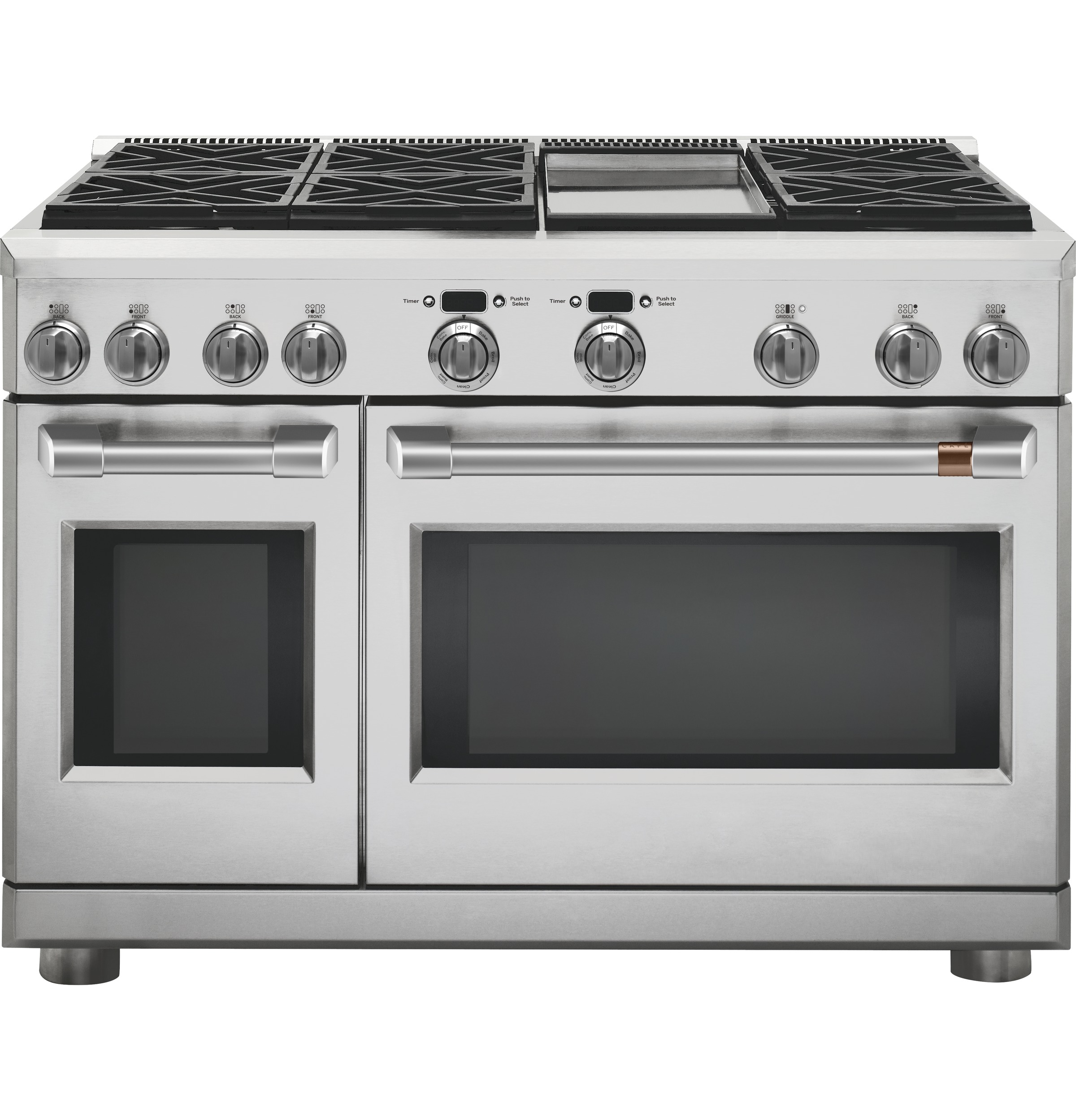 Café 48" Dual-fuel Commercial-style Range With 6 Burners And Griddle (natural Gas) C2Y486P2MS1