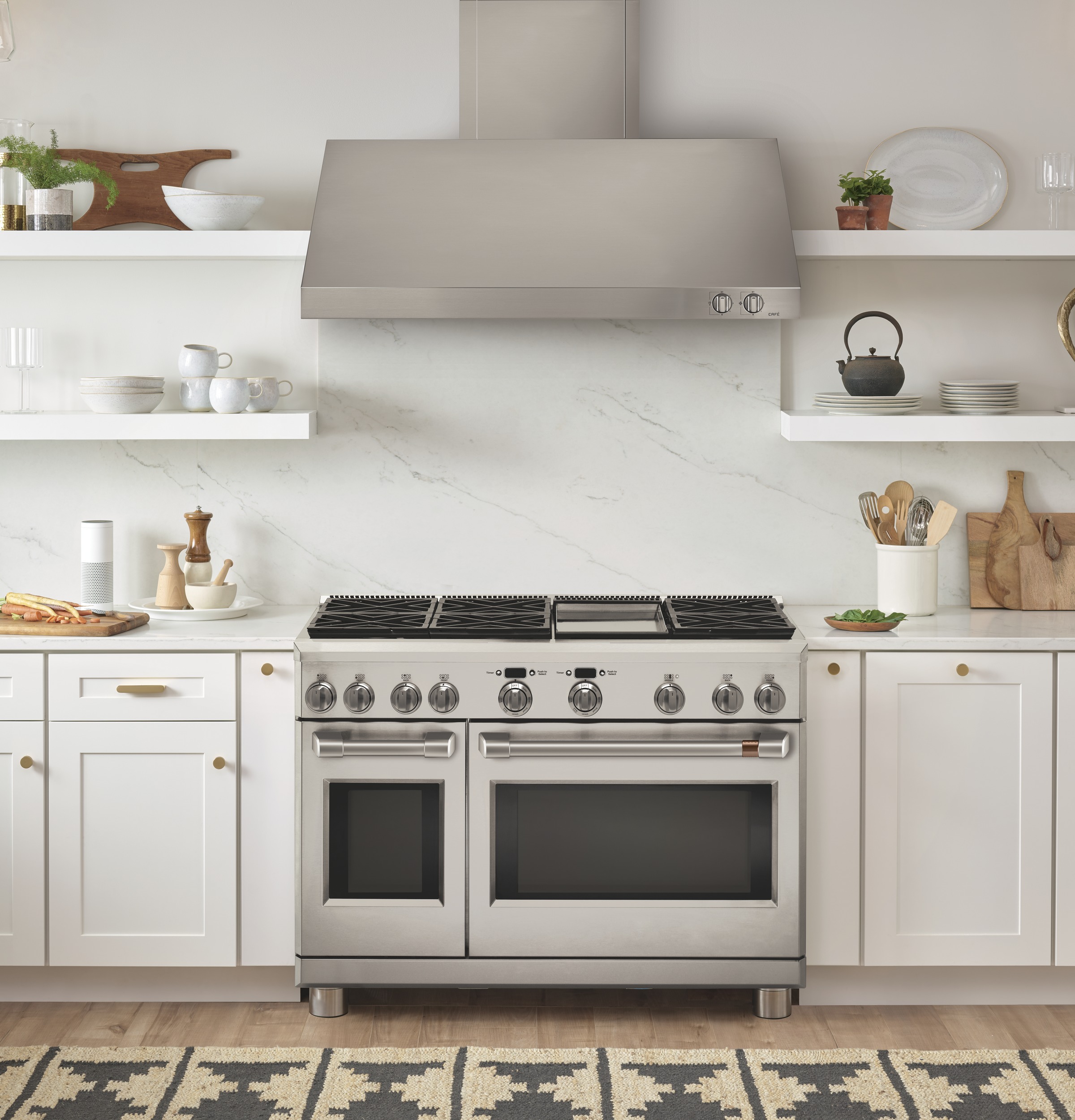 Café 48" Dual-fuel Commercial-style Range With 6 Burners And Griddle (natural Gas) C2Y486P2MS1