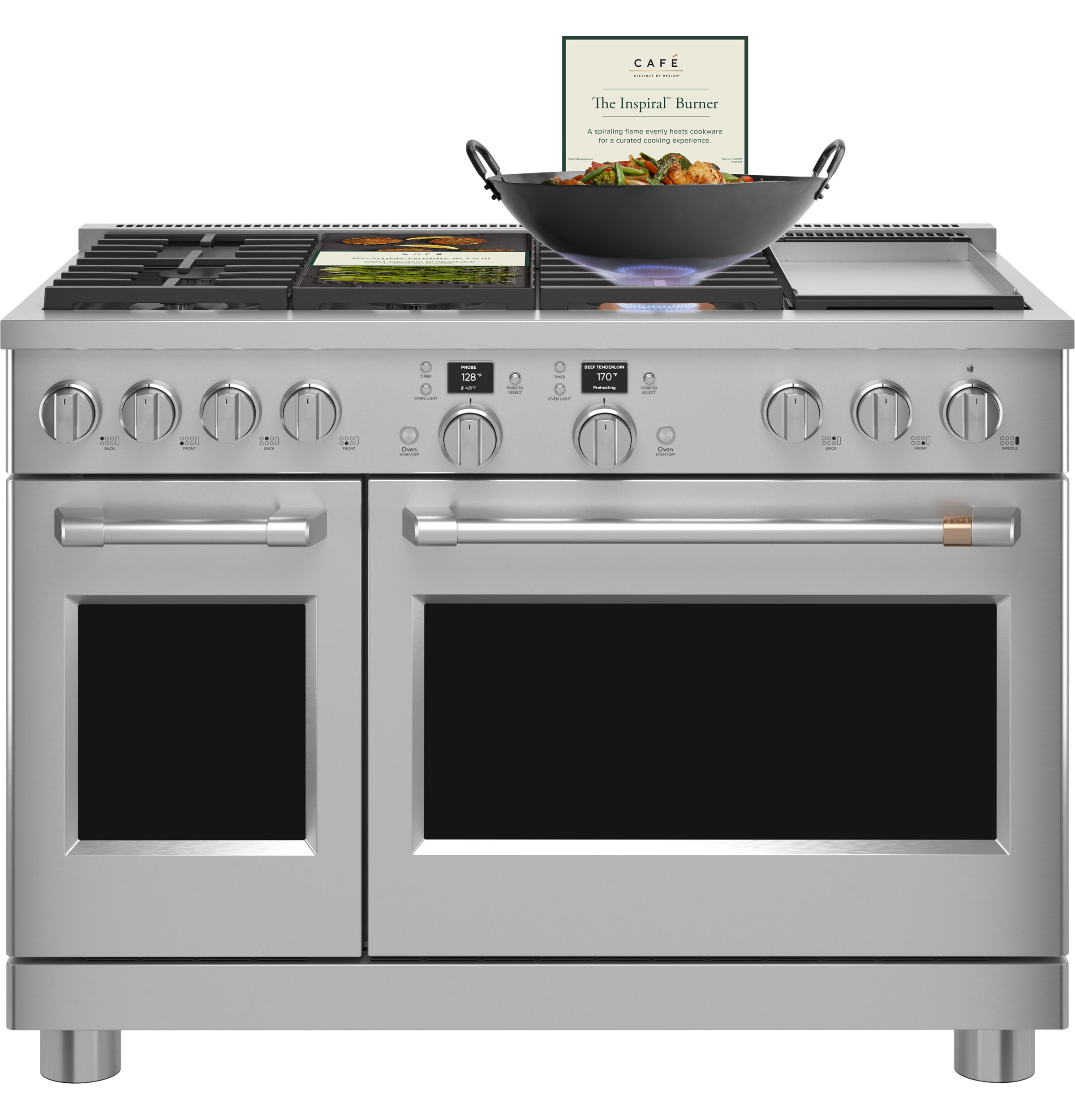 CAFÉ™ 48" Smart Dual-Fuel Commercial-Style Range with 6 Burners and Griddle (Natural Gas) view 16