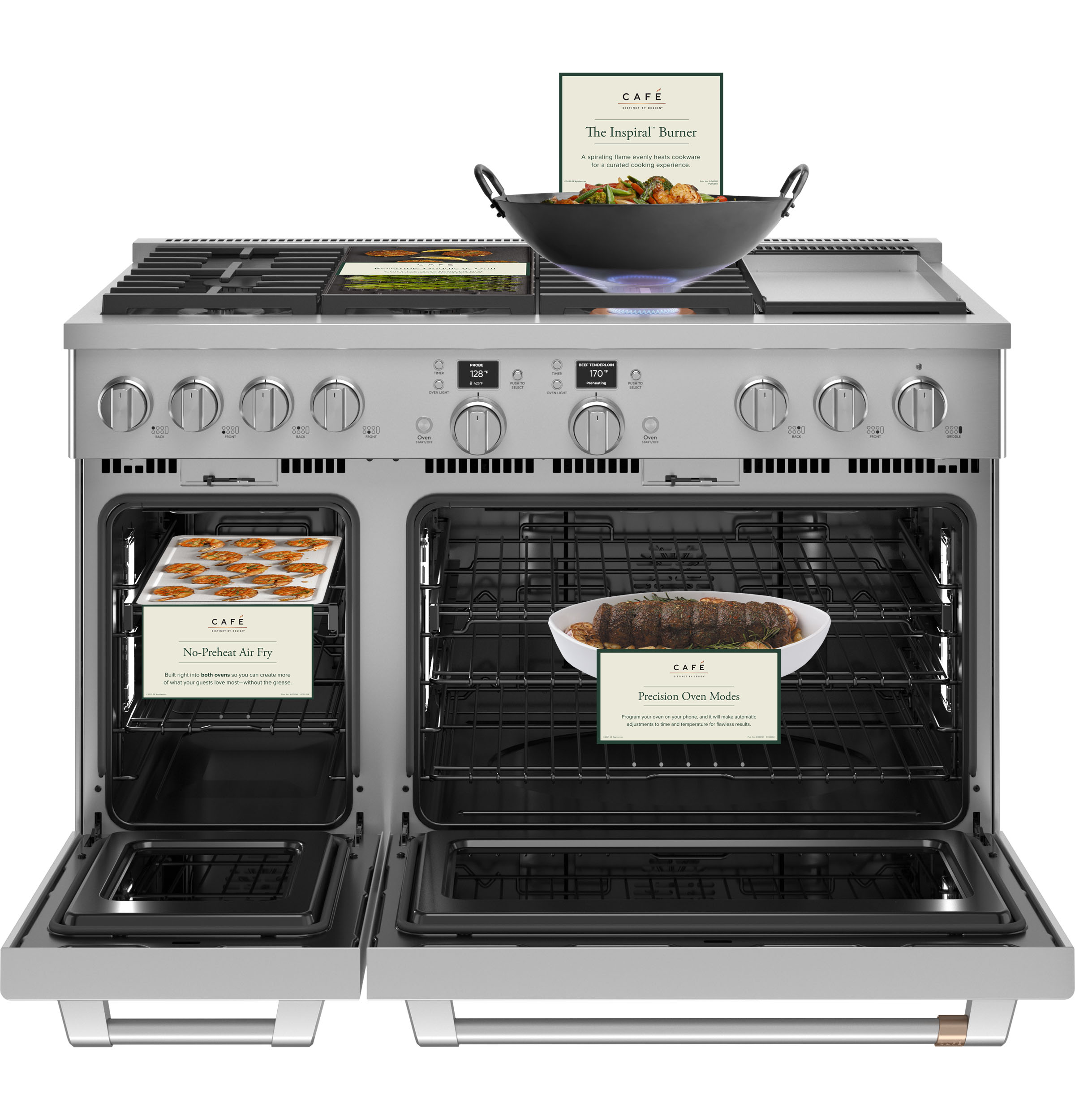 CAFÉ™ 48" Smart Dual-Fuel Commercial-Style Range with 6 Burners and Griddle (Natural Gas) view 29
