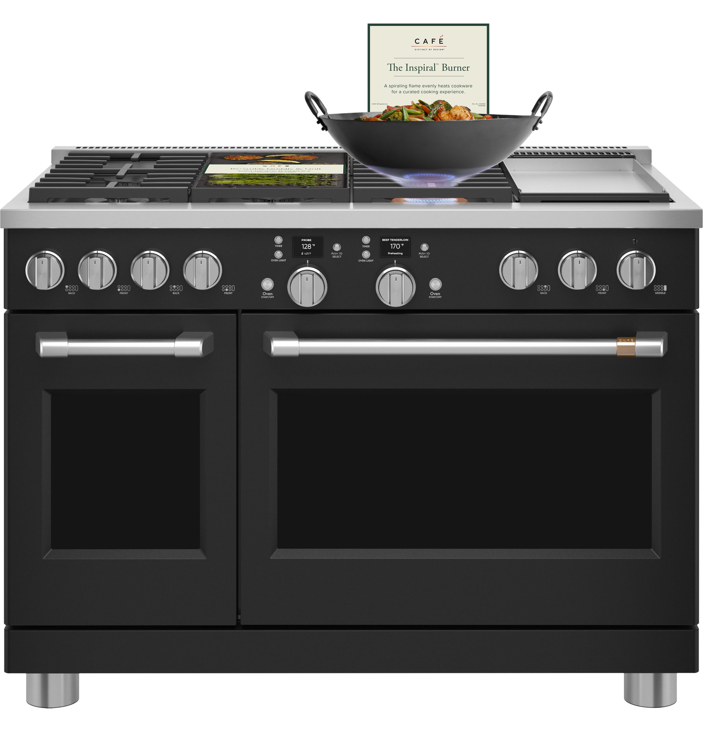 CAFÉ™ 48" Smart Dual-Fuel Commercial-Style Range with 6 Burners and Griddle (Natural Gas) view 19