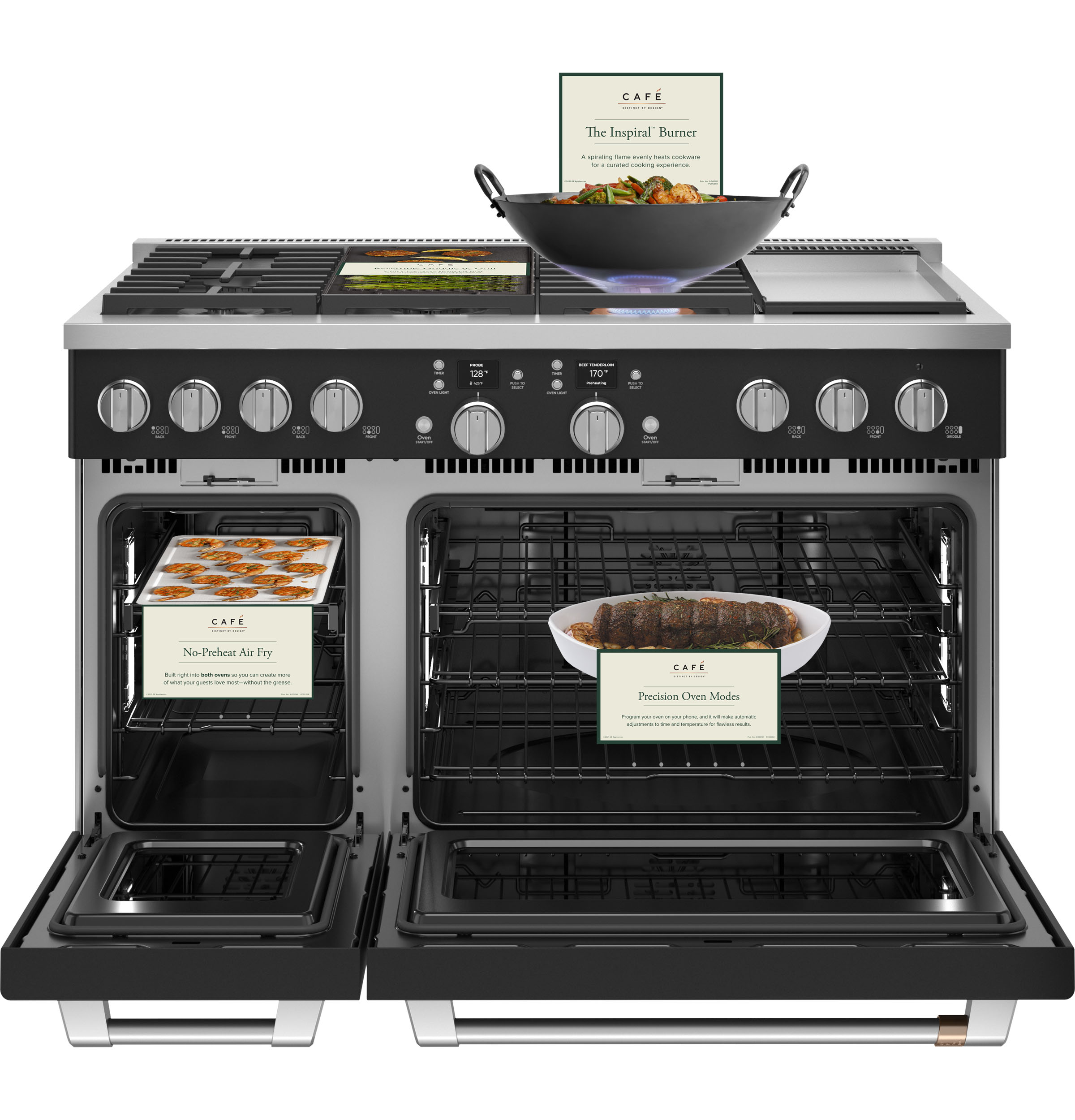 CAFÉ™ 48" Smart Dual-Fuel Commercial-Style Range with 6 Burners and Griddle (Natural Gas) view 21