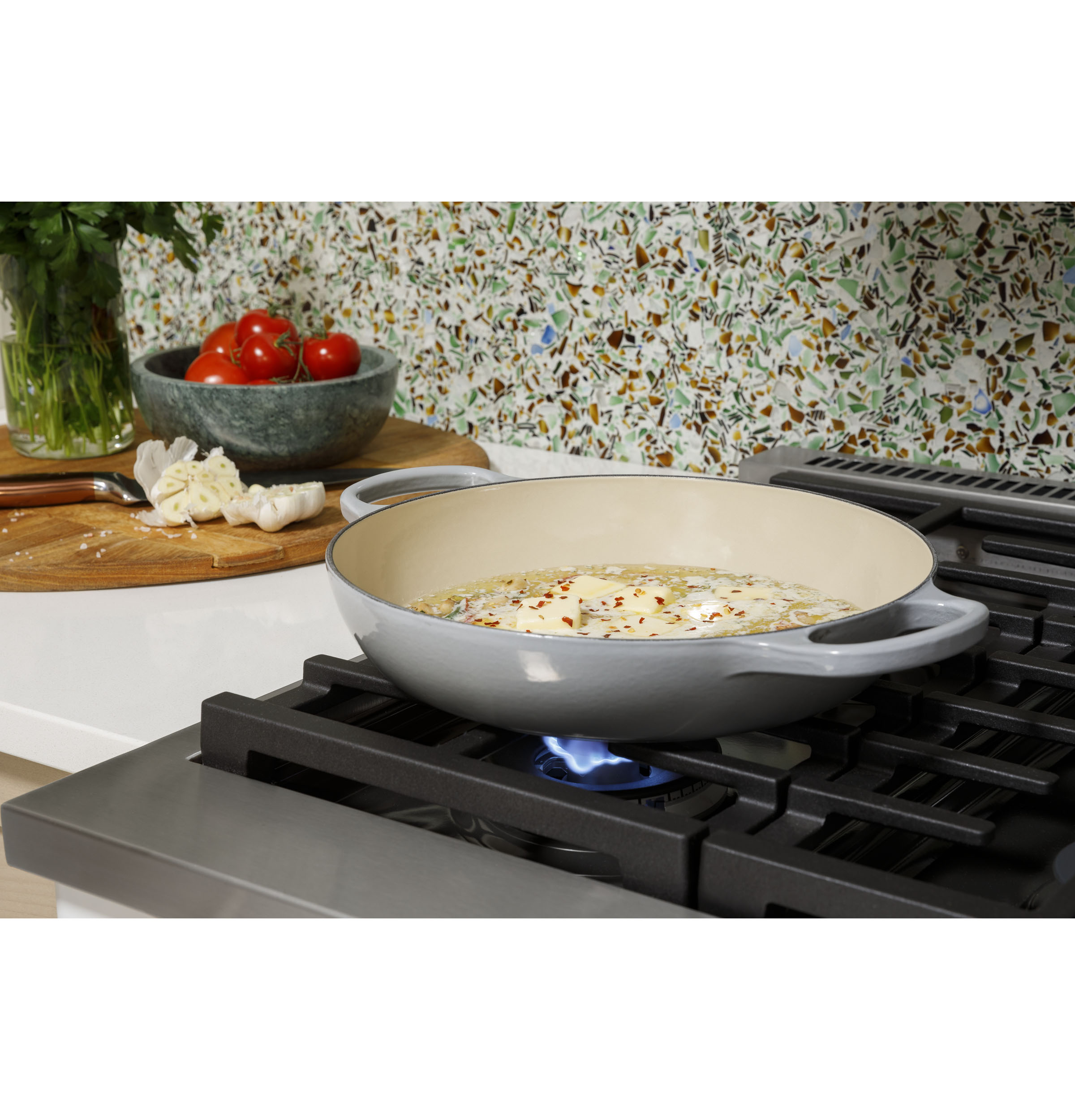 CAFÉ™ 48" Smart Dual-Fuel Commercial-Style Range with 6 Burners and Griddle (Natural Gas) view 35