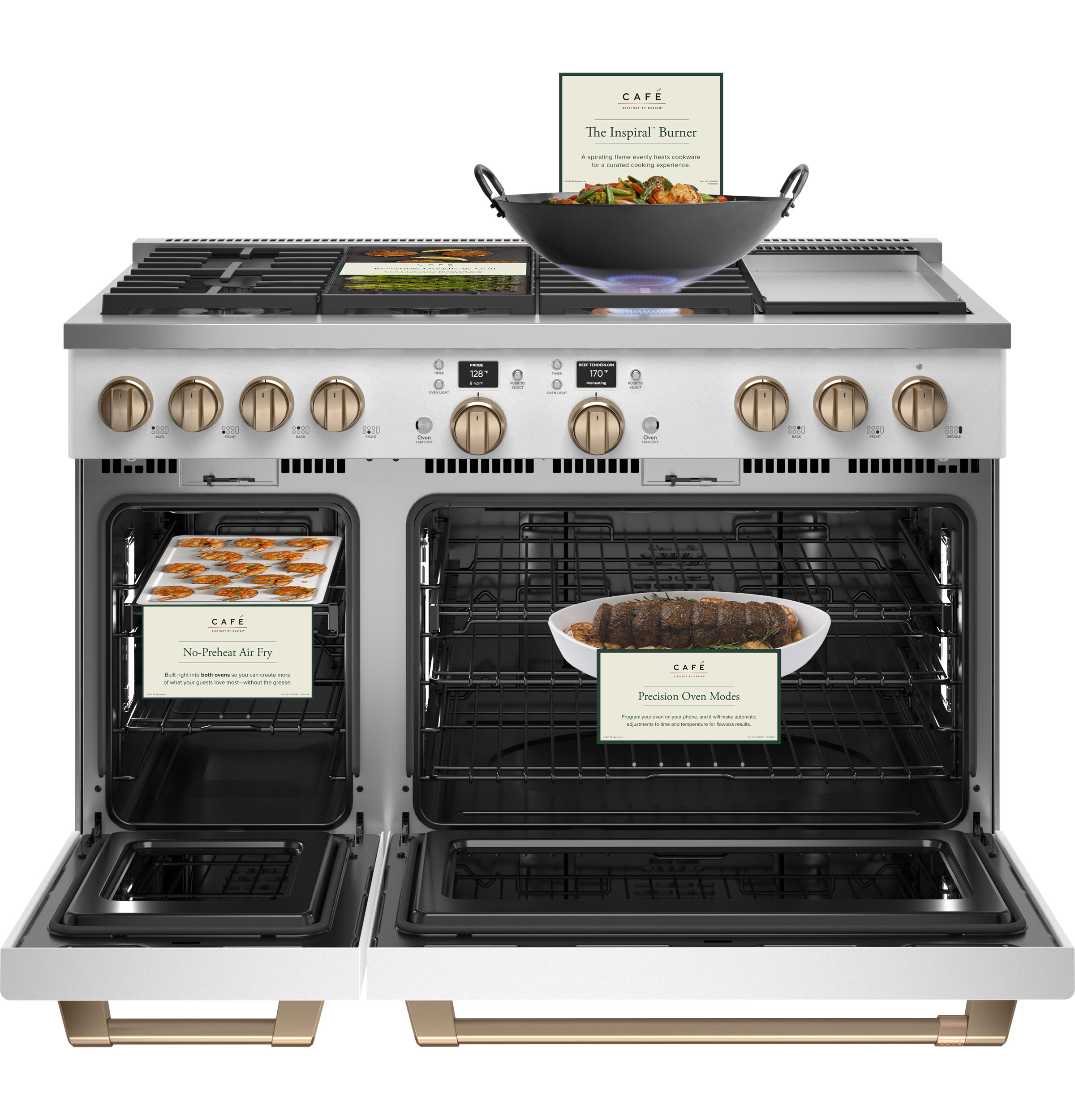 CAFÉ™ 48" Smart Dual-Fuel Commercial-Style Range with 6 Burners and Griddle (Natural Gas) view 22