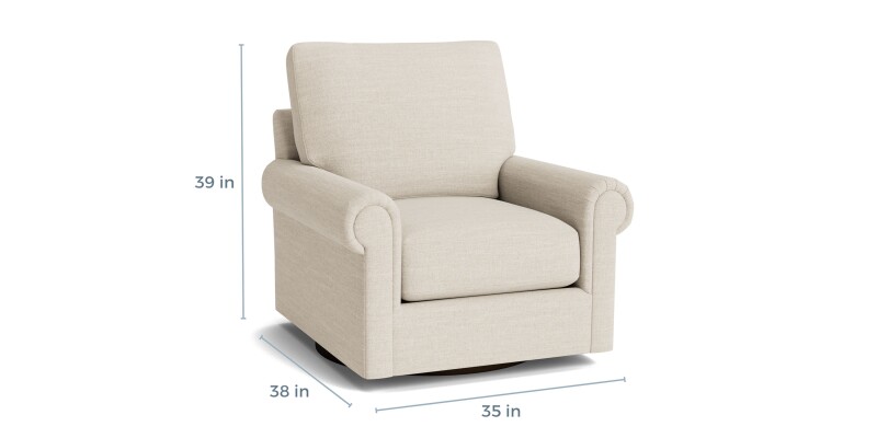 True Custom™ True Custom® Panel Arm Swivel Chair C30005SF26
