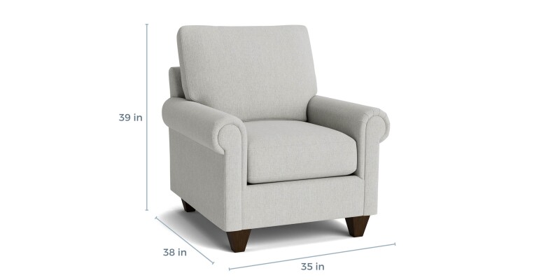 True Custom™ True Custom® Panel Arm Accent Chair C30012SF22