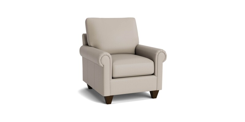 True Custom™ True Custom® Leather Panel Arm Accent Chair C30012SFL55