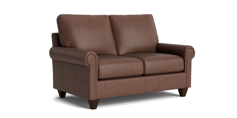 True Custom™ True Custom® Leather Panel Arm Loveseat C30022SFL56