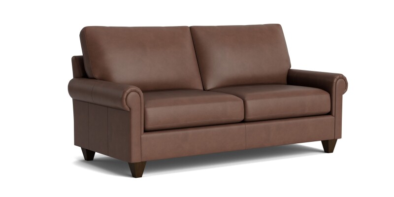 True Custom™ True Custom® Leather Panel Arm Studio Sofa C3005BSFL53