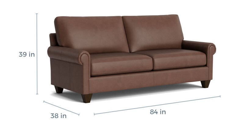 True Custom™ True Custom® Leather Panel Arm Sofa C30062SFL53