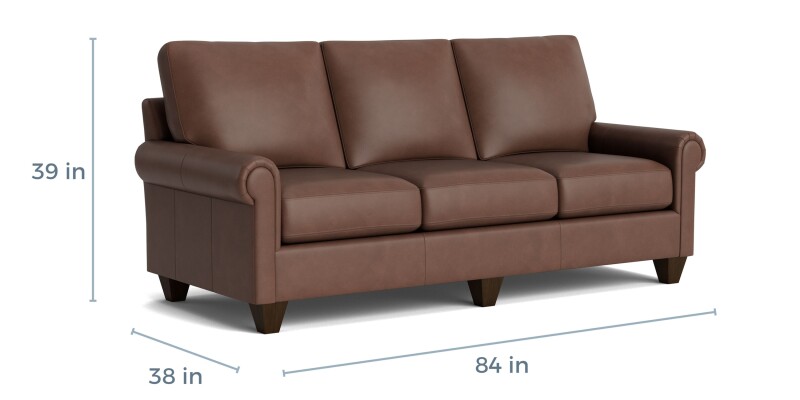 True Custom™ True Custom® Leather Panel Arm Sofa C30072SFL53