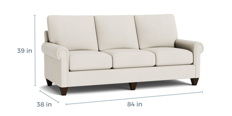 True Custom™ True Custom® Panel Arm Sofa C3007QSF30