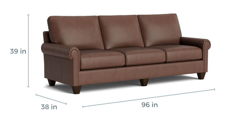 True Custom™ True Custom® Leather Panel Arm Sofa C30092SFL52