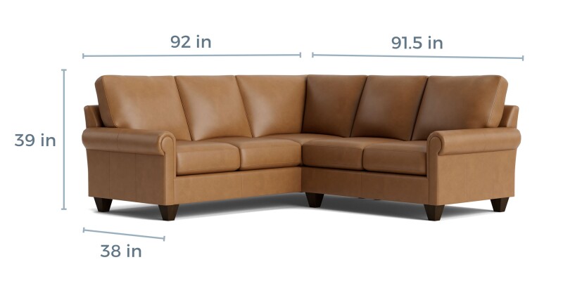 True Custom™ True Custom® Leather Panel Arm L-Shaped Sectional C300L4161SFLKIT54
