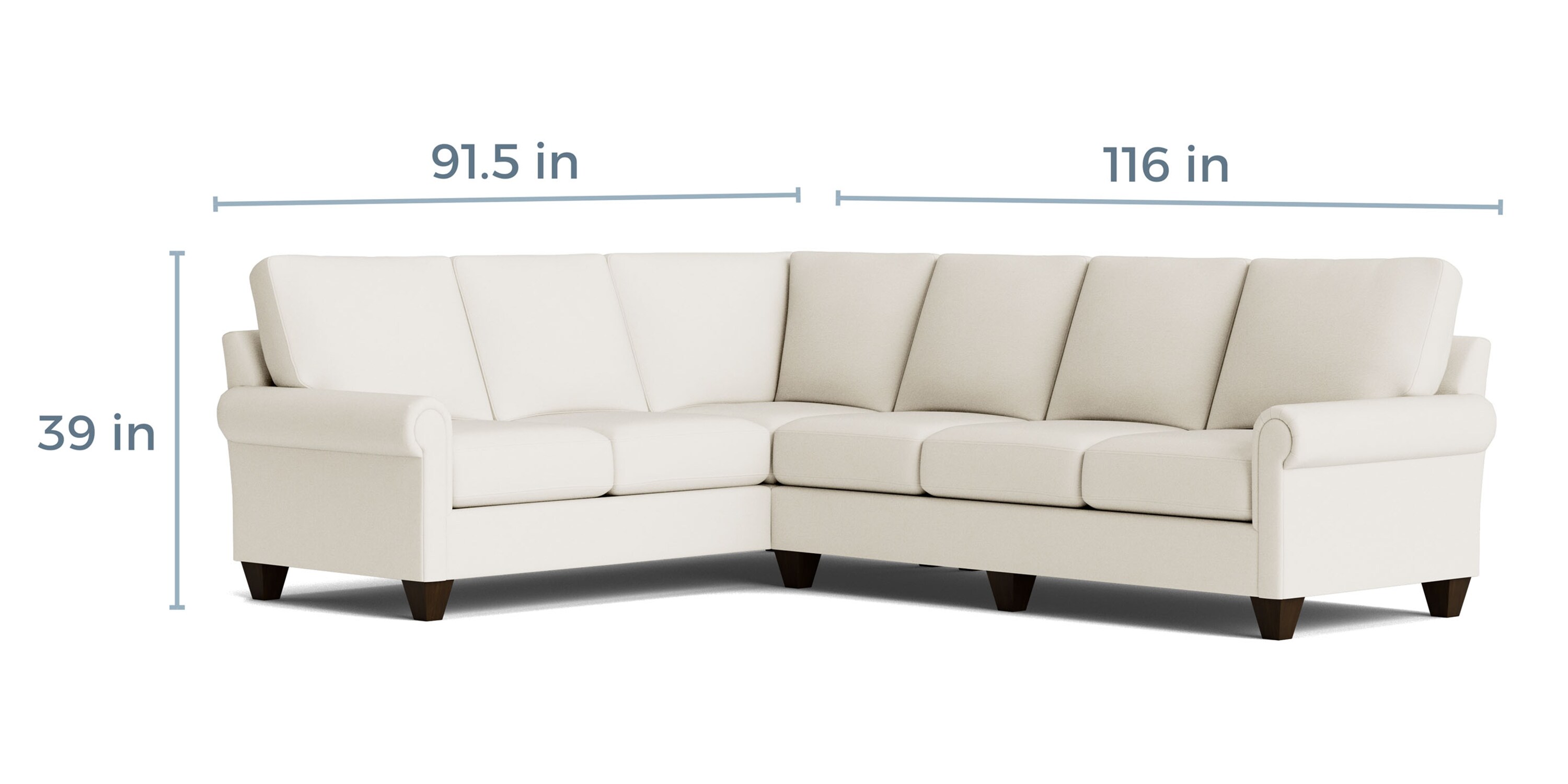 True Custom™ True Custom® Panel Arm L-Shaped Sectional C300L6661SFKIT26