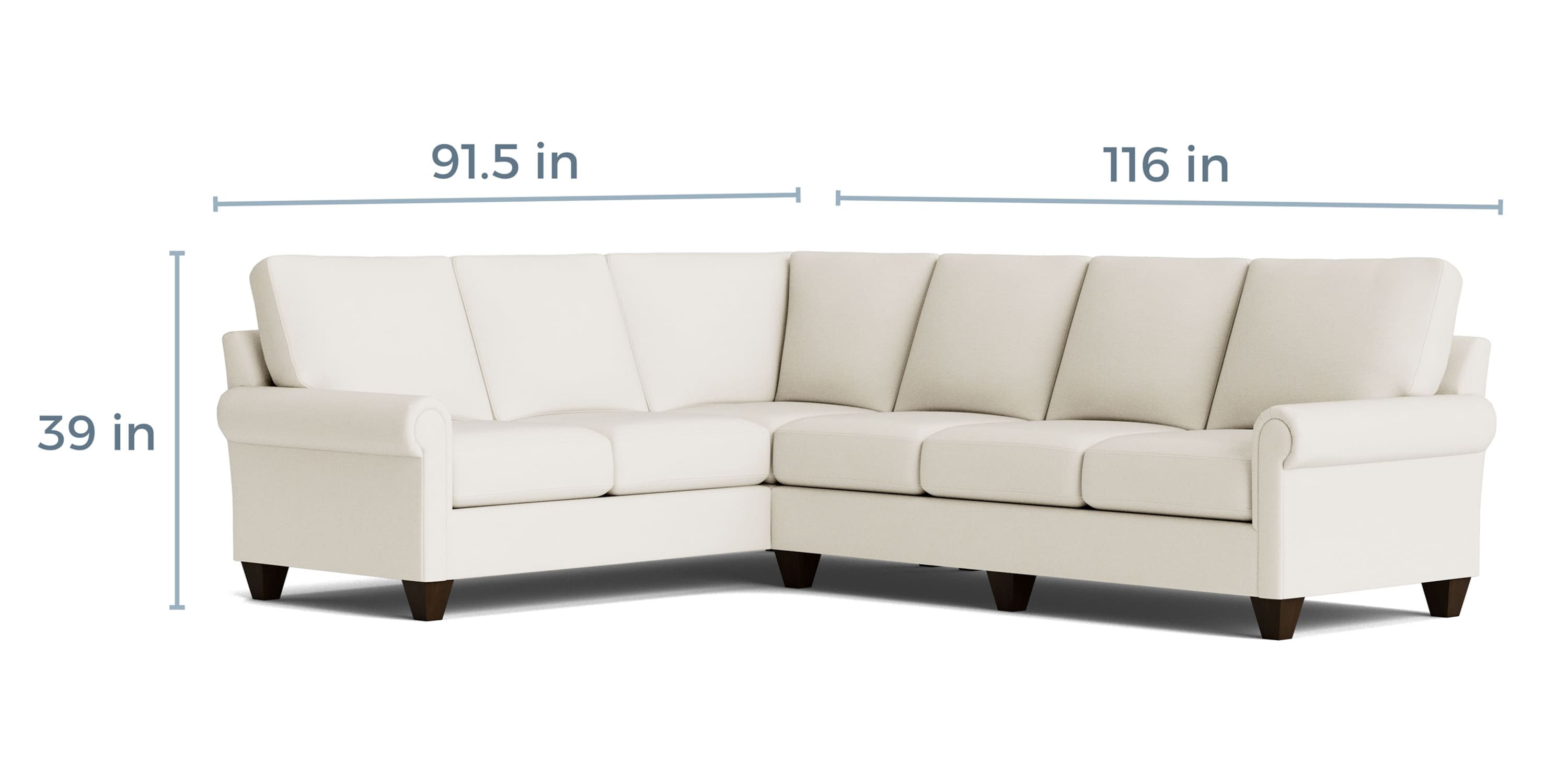 True Custom™ True Custom® Panel Arm L-Shaped Sectional C300L6661SFKIT27