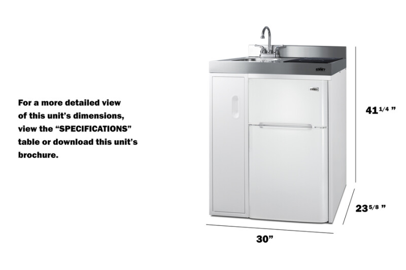 30" Wide All-In-One Kitchenette C30IND