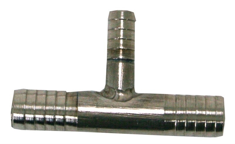 Stainless Steel Hose Fittings, 3/8" x 3/8" x 1/4" Stainless Steel Hose Tee Fitting C33041
