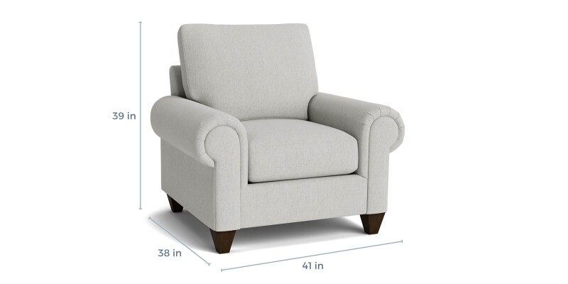 True Custom™ True Custom® Large Panel Arm Accent Chair C40012SF22