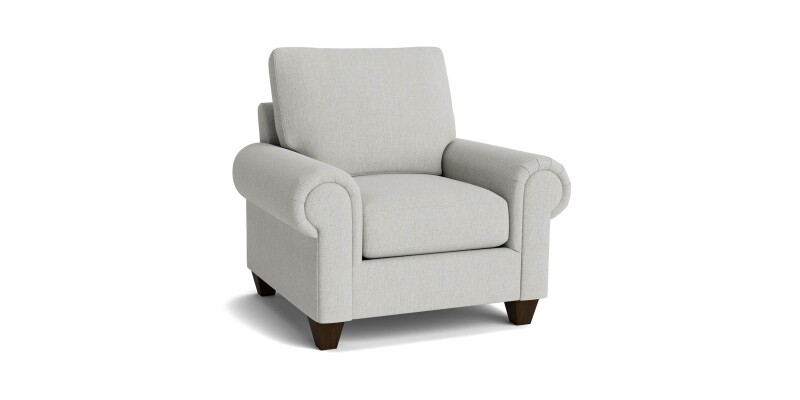 True Custom™ True Custom® Large Panel Arm Accent Chair C40012SF25