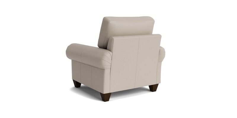 True Custom™ True Custom® Leather Large Panel Arm Accent Chair C40012SFL58