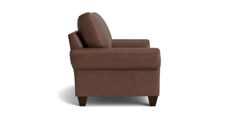True Custom™ True Custom® Leather Large Panel Arm Loveseat C40022SFL52