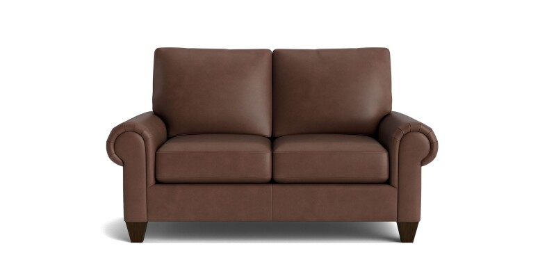 True Custom™ True Custom® Leather Large Panel Arm Loveseat C40022SFL54