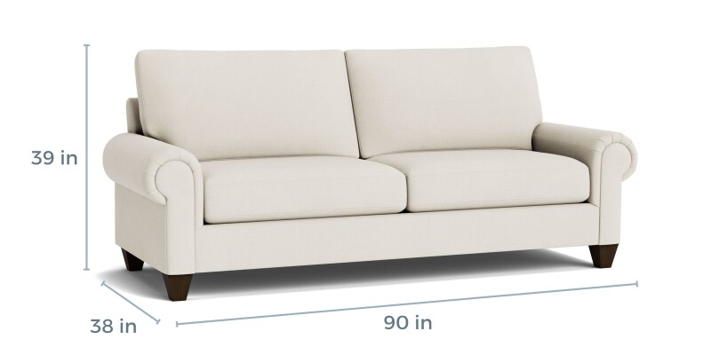 True Custom™ True Custom® Large Panel Arm Sofa C40062SF25