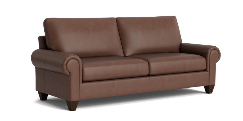 True Custom™ True Custom® Leather Large Panel Arm Sofa C40062SFL59