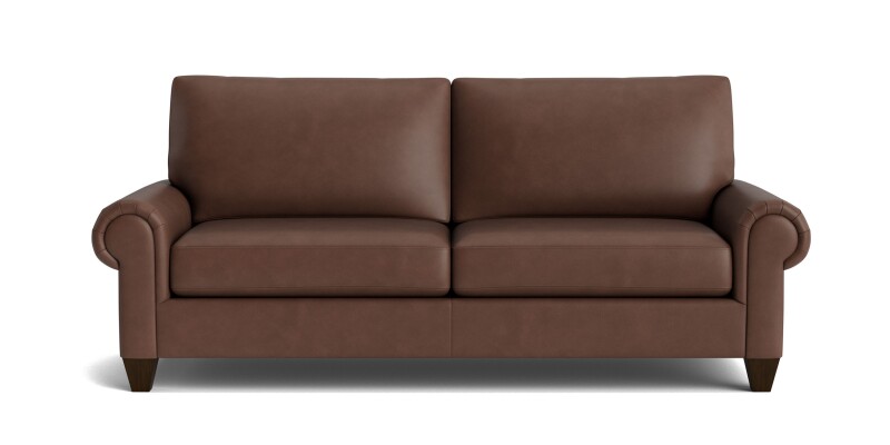 True Custom™ True Custom® Leather Large Panel Arm Sofa C4006QSFL59