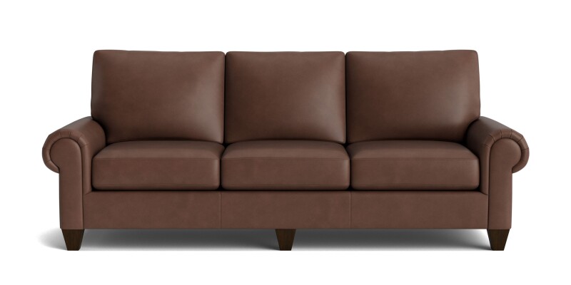 True Custom™ True Custom® Leather Large Panel Arm Sofa C40082SFL60