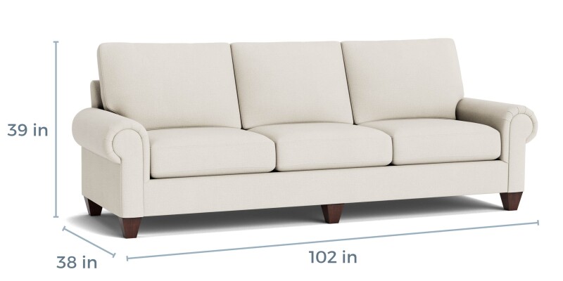 True Custom™ True Custom® Large Panel Arm Sofa C40092SF23