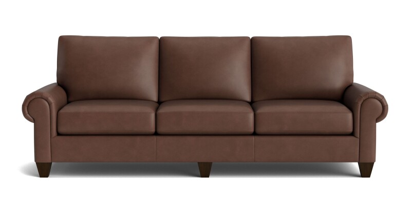 True Custom™ True Custom® Leather Large Panel Arm Sofa C40092SFL54