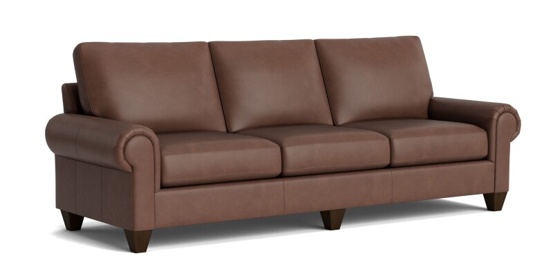 True Custom™ True Custom® Leather Large Panel Arm Sofa C40092SFL58