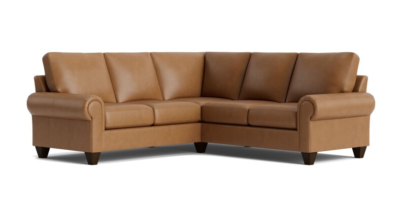 True Custom™ True Custom® Leather Large Panel Arm L-Shaped Sectional C400L4161SFLKIT54