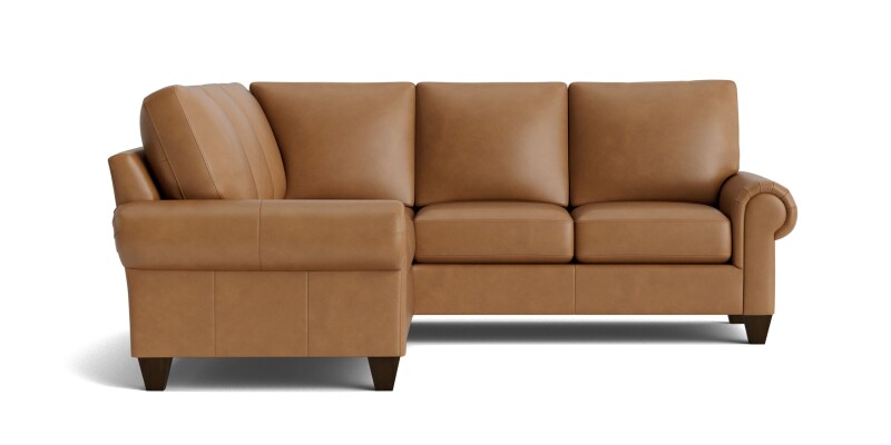 True Custom™ True Custom® Leather Large Panel Arm L-Shaped Sectional C400L4161SFLKIT60