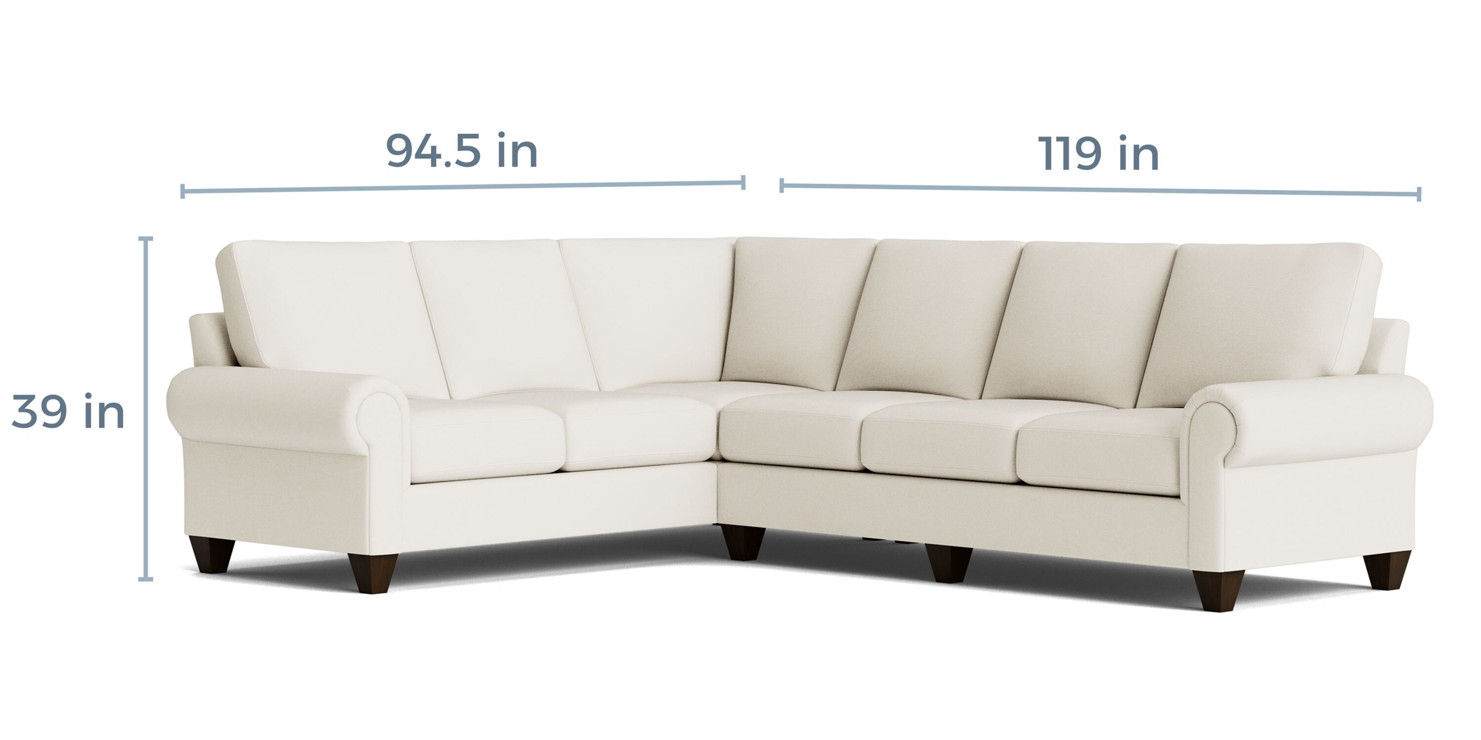 True Custom™ True Custom® Large Panel Arm L-Shaped Sectional C400L6661SFKIT23