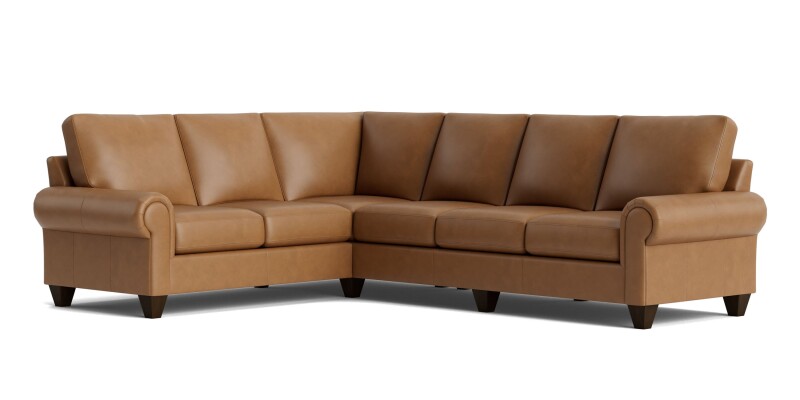 True Custom™ True Custom® Leather Large Panel Arm L-Shaped Sectional C400L6661SFLKIT52