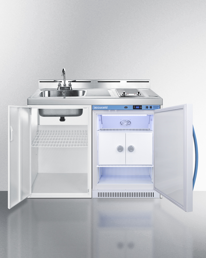 48" Wide All-In-One Wellness Room Kitchenette C48ELMCLK