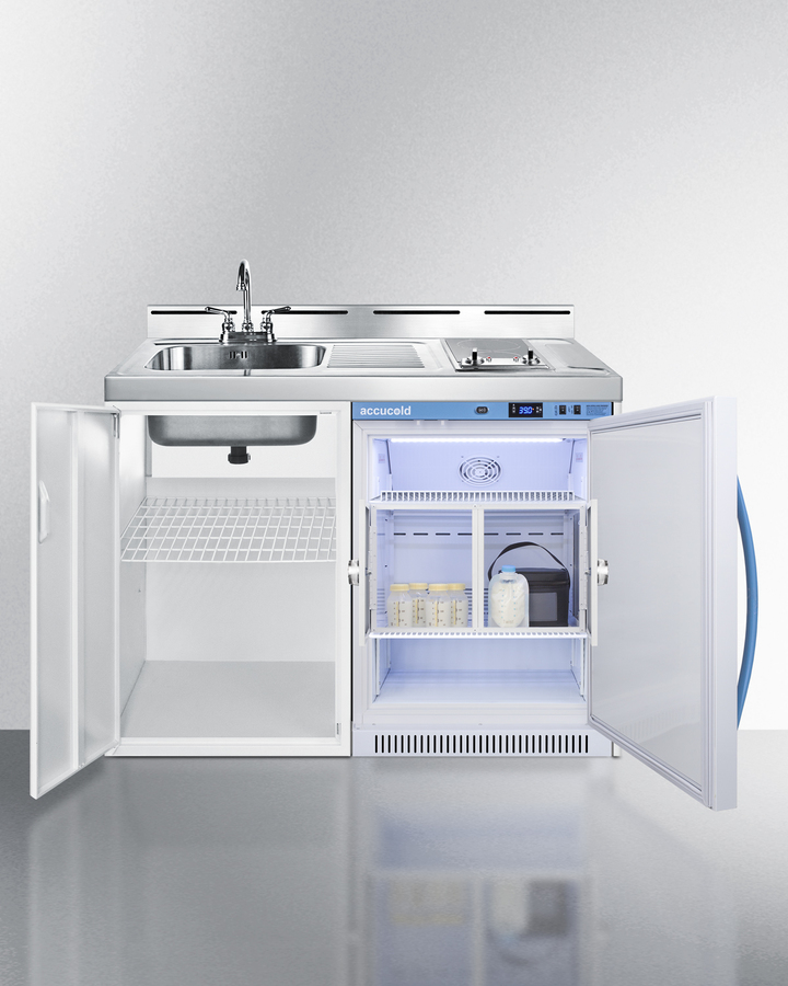 48" Wide All-In-One Wellness Room Kitchenette C48ELMCLK