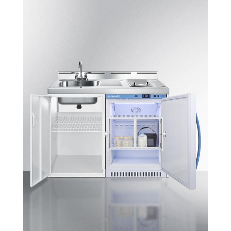 48" Wide All-In-One Wellness Room Kitchenette C48ELMCLK