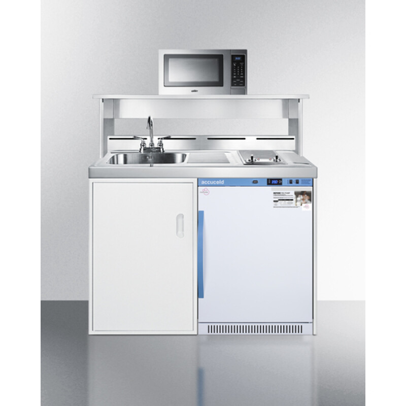 48" Wide All-In-One Wellness Room Kitchenette with Microwave C48ELMCMW