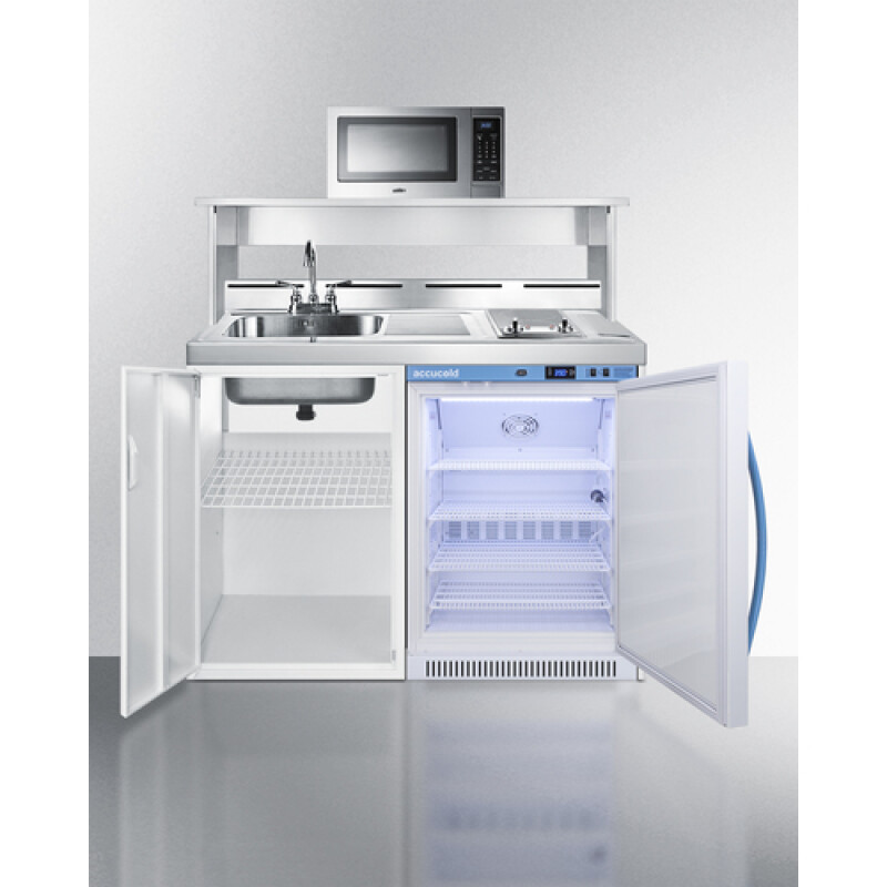 48" Wide All-In-One Wellness Room Kitchenette with Microwave C48ELMCMW