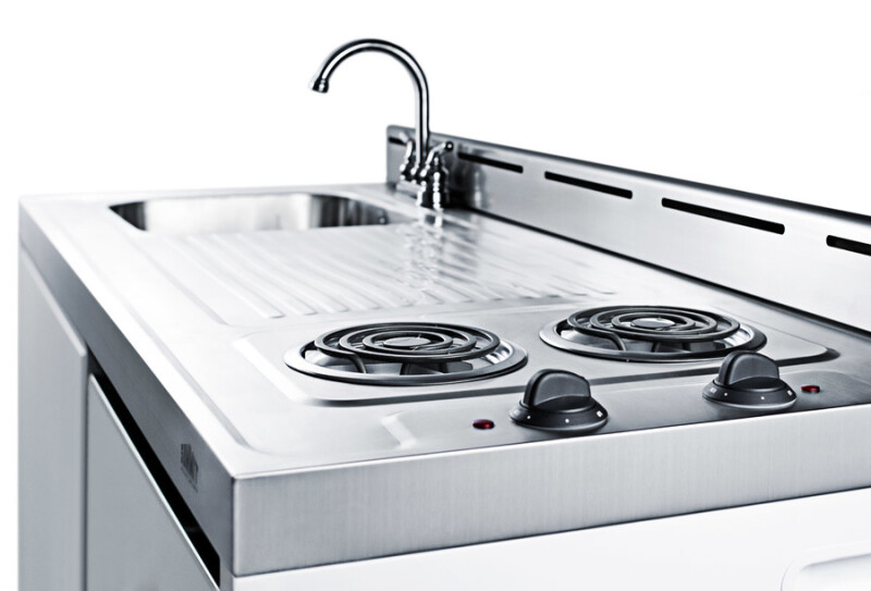 48" Wide All-In-One Kitchenette, No Plumbing Needed C48ELPUMP