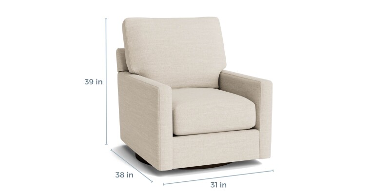 True Custom™ True Custom® Track Arm Swivel Chair C50005SF25